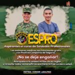 La Escuela de Soldados Profesionales convoca a reservistas de primera clase y soldados que prestan el servicio militar