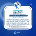 SERVAF S.A. E.S.P. informa a la comunidad: