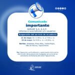 Comunicado Importante Servaf S.A. E.S.P.